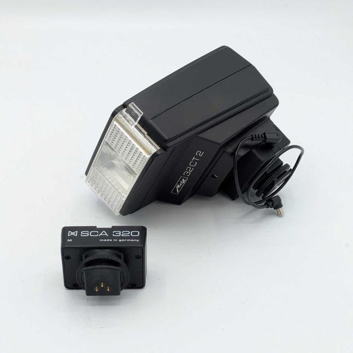 Metz Mecablitz 32 CT 2 flitser + SCA 320 Olympus adapter, Audio, Tv en Foto, Fotografie | Flitsers, Gebruikt, Metz, Verzenden