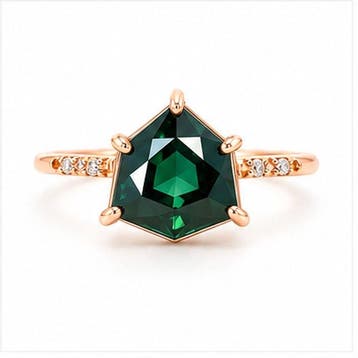 Zonder minimumprijs - Ring - 14 karaat Roségoud - 3.21ct., Nieuw