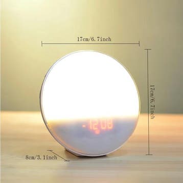 Sunrise Wake-Up Light Wekker – FM Radi en Nachtlamp LED Klok, Witgoed en Apparatuur, Wekkers, Verzenden, Nieuw