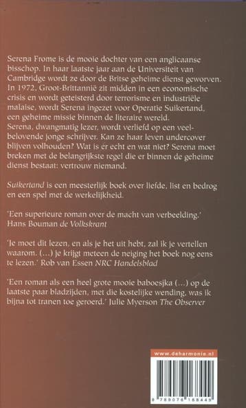 Suikertand 9789076168449 Ian McEwan, Boeken, Verzenden, Zo goed als nieuw, Ian McEwan