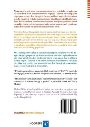 Narratieve therapie in de praktijk / In de praktijk / 1, Verzenden, Zo goed als nieuw, M. White