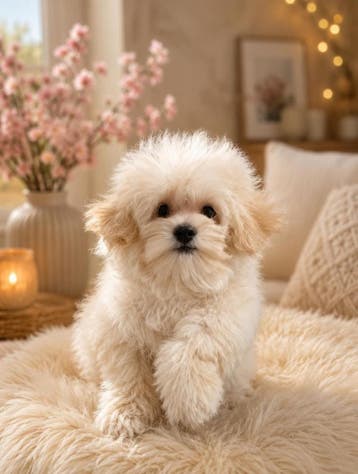 Mini maltipoo teefjes, Parvo, Overige rassen, 8 tot 15 weken, Teef