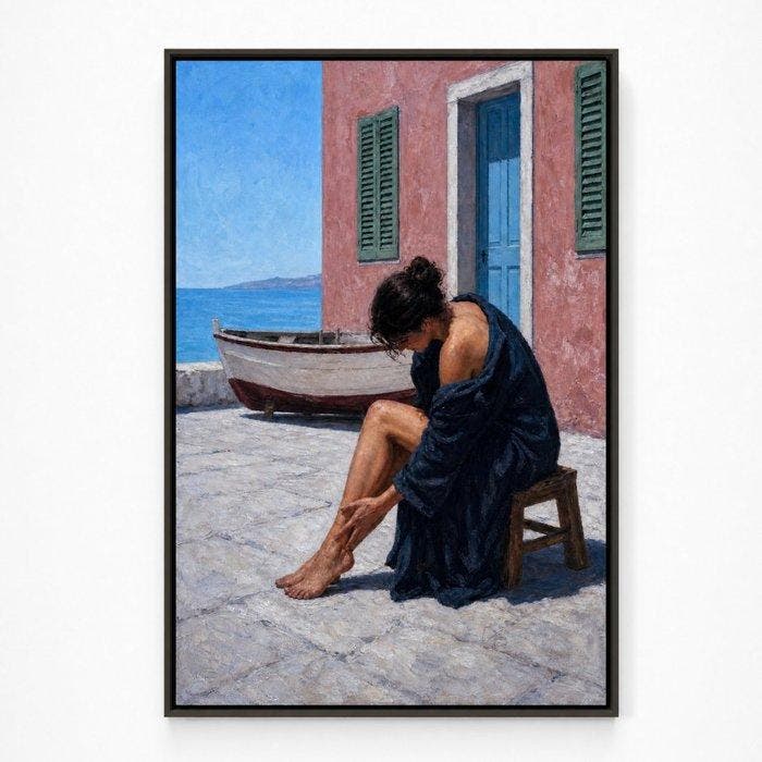 Le Yack - Ithaka - Hand signed, Antiek en Kunst, Kunst | Schilderijen | Modern