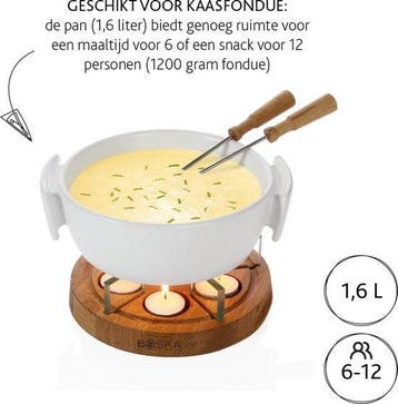 2dekans | Boska Candlelight Fondue Twinkle - Voor 1.200 gram, Witgoed en Apparatuur, Ophalen of Verzenden, Zo goed als nieuw