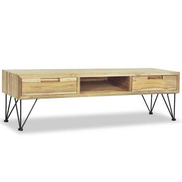 vidaXL Tv-meubel 120x35x35 cm massief teakhout, Minder dan 50 cm, Verzenden, 100 tot 150 cm, Nieuw