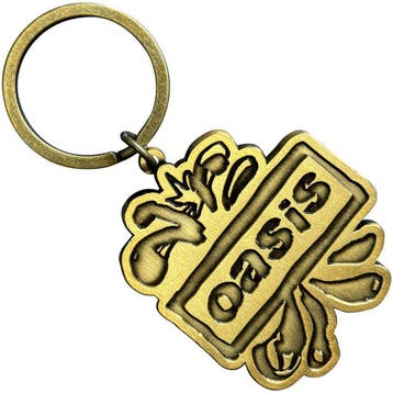 Oasis Gold Logo Splat - Sleutelhanger, Ophalen of Verzenden, Nieuw, Gebruiksvoorwerp