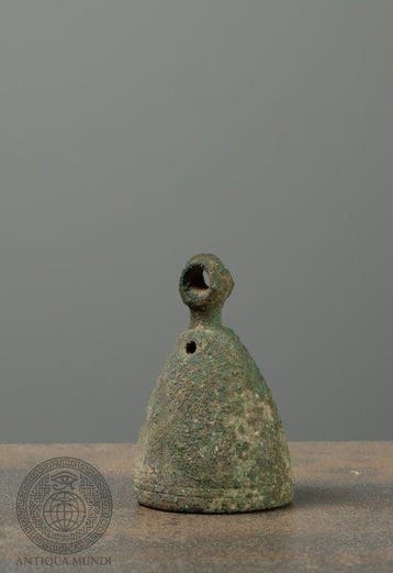 West-Aziatisch Brons Bel met ringvormige ophanglus - 6 cm