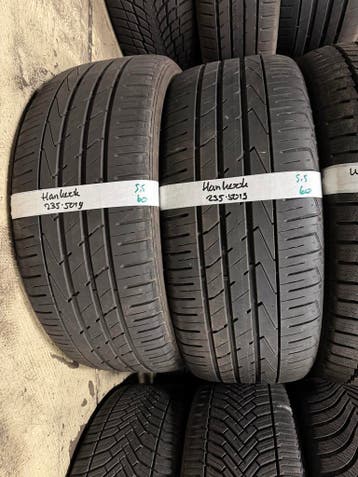 235-50-19 Hankook Zomerbanden 5.5mm Incl Montage 235 50 19, Gebruikt, 235 mm, Band(en), Personenwagen