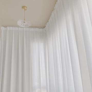 Luxe Witte Voile Gordijnen - Sfeervolle Transparante In Betw, Huis en Inrichting, Stoffering | Gordijnen en Lamellen, Verzenden