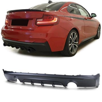 Diffuser Mat Zwart BMW 2 Serie F22 F23 M235i M240i B2371, Nieuw, Achter, BMW