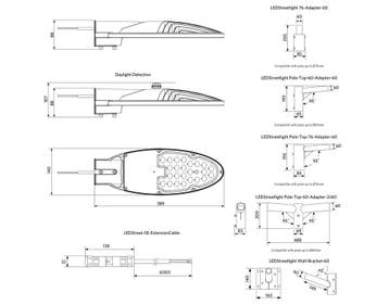 Opple LED Straatlantaarn Straatverlichting - 705000021600, Verzenden, Nieuw, Overige typen
