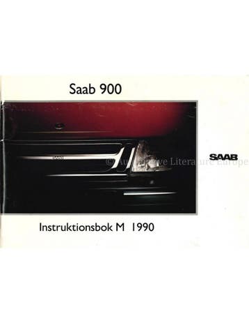 1990 SAAB 900 COUPE | SEDAN INSTRUCTIEBOEKJE ZWEEDS, Auto diversen, Handleidingen en Instructieboekjes