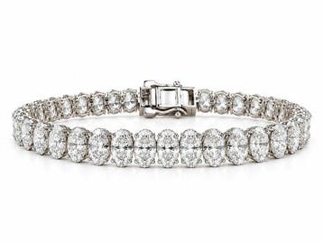 Armband - 14 karaat Witgoud - 17.00ct. tw. Diamant, Nieuw