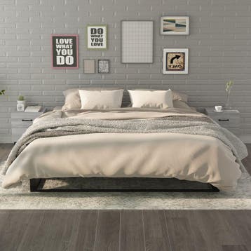 vidaXL Nachtkastjes 2 st 40x35x47,5 cm grijs sonoma, Minder dan 45 cm, Verzenden, Nieuw, Minder dan 55 cm