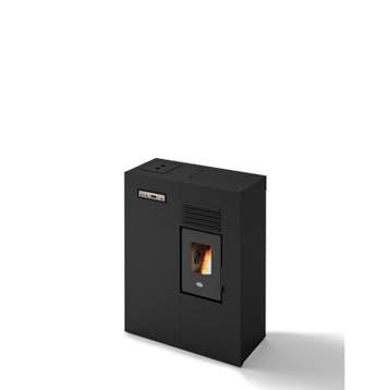 Platte pelletkachel Mathilde 4 kW slim aan muur of vloer, Nieuw, Ophalen of Verzenden, Hangend, Pelletkachel