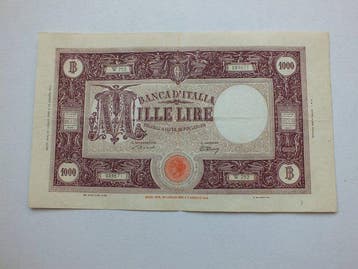 Italië. - 1.000 Lire 22/07/1946 Grande M (B.I.) - Gigante