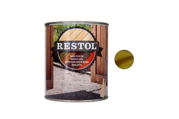 Restol Restol houtolie zijdeglans 1 liter, tuinhoutgroen, Verzenden, Nieuw