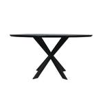 *WOONWINKEL* Starfurn Ferris Ronde Eettafel Zwart Eiken 150, Huis en Inrichting, Tafels | Eettafels, Verzenden, Nieuw