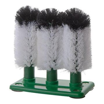 Glazen-spoelborstel | Nylon | Fijnharig | 180(h)mm EMGA, Verzenden, Nieuw in verpakking
