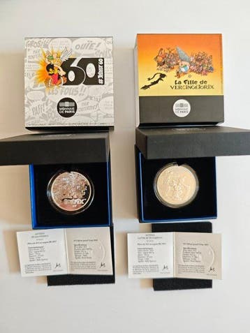 Frankrijk. 10 Euro 2019 Astérix (2 coins) Proof (Zonder