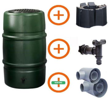 Regenton 225 liter Big Storm actiepakket, Tuin en Terras, Regentonnen, Nieuw
