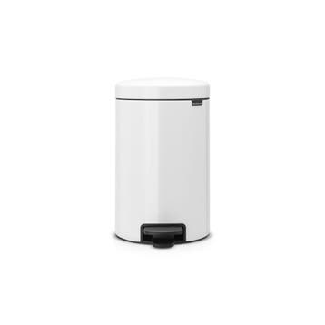 Brabantia Pedaalemmer newIcon 12 ltr - Wit, Huis en Inrichting, Woonaccessoires | Prullenbakken, Verzenden, Nieuw