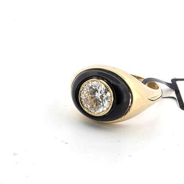 Ring - 18 karaat Geel goud - 1.25ct. tw. Diamant, Nieuw