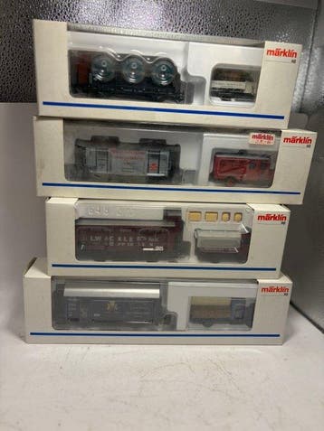 Märklin H0 - 1993/97/98/99 - Modeltrein goederenwagon (4) -, Nieuw