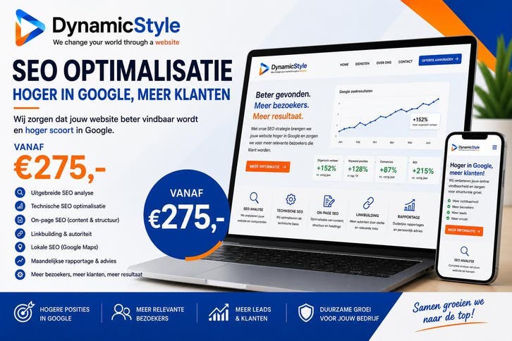 Hoger in Google | SEO Specialist voor WordPress, Diensten en Vakmensen, Webdesigners en Hosting, Domeinregistratie, Webdesign