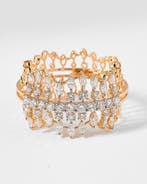 Statement ring - 14 karaat Geel goud - 1.08ct. tw. Diamant