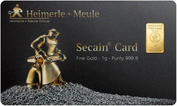 1 gram - Goud .999 - Heimerle + Meule, Germany - Met