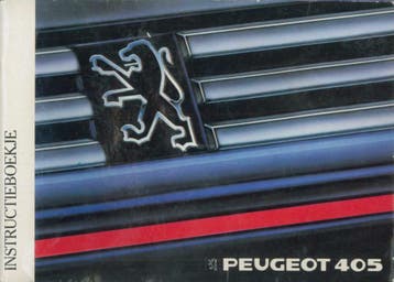 1987/88 Peugeot 405 Instructieboekje Handleiding Nederlands, Auto diversen, Handleidingen en Instructieboekjes, Verzenden
