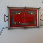 Dienblad - Keramiek, Metaal, Glas, Metaal Art Deco Bauhaus