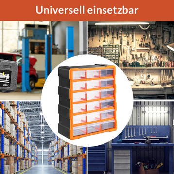 Opbergsysteem met 18 Lades 47,5x38x16cm voor Gereedschap, Verzenden, Nieuw