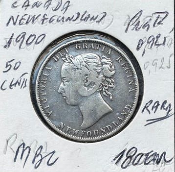 Canada, Nieuwfoundland. Victoria. 50 Cents 1900 (Zonder