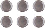2dekans | bord STELLAR Ø22cm - 6 stuks - Betongrijs, Ophalen of Verzenden, Zo goed als nieuw