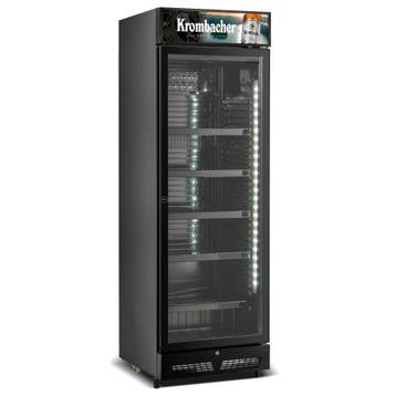 Krombacher bierkoelkast glasdeur 400 liter Blackline, Nieuw in verpakking, Koelen en Vriezen