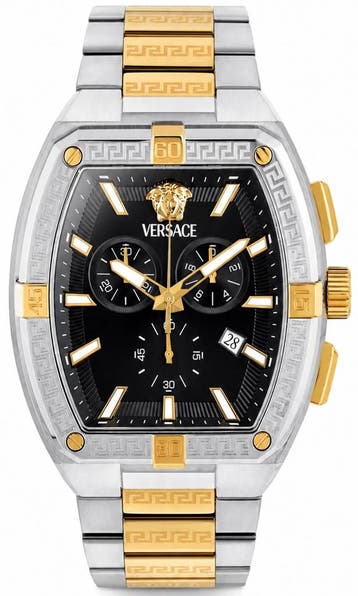 Versace VESP00524 Sporty Tonneau Greca horloge 44 mm, Sieraden, Tassen en Uiterlijk, Overige merken, Staal, Verzenden, Polshorloge