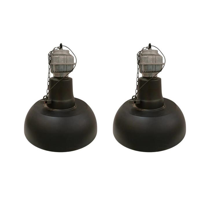 Hanglamp industria gunmetal white, metaal, industrieel,, Zakelijke goederen, Kantoor en Winkelinrichting | Winkel en Inventaris