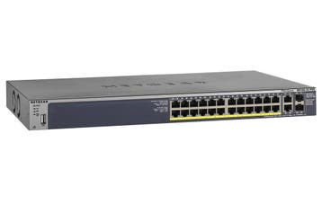 Netgear M4100-26-POE – 24-poorts 10/100 PoE managed switch, Computers en Software, Verzenden, Nieuw