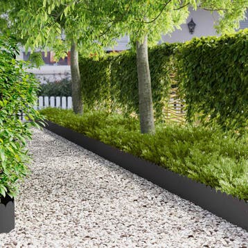 vidaXL Gazonrand scherpe & ronde bovenkant 20 st 103x25cm, Tuin en Terras, Verzenden, Nieuw