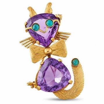Broche - 18 karaat Geel goud, EXCLUSIEVE 18-karaats geelgoud