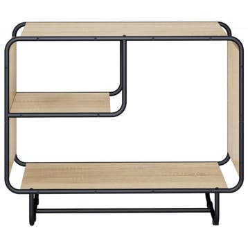 vidaXL Dressoir Sonoma Eiken 80 x 37.5 x 64.5 cm Bewerkt, Verzenden, Nieuw, Overige houtsoorten, Minder dan 50 cm