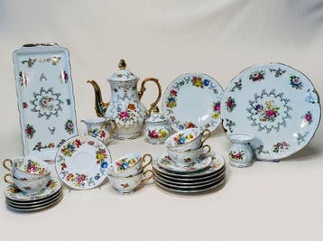Bavaria - Koffieservies (24) - Porselein - PORZ. MANUF. PAUL
