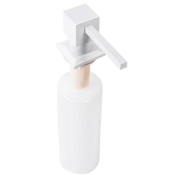 REA Inbouw zeepdispenser - rechthoekig - 330 ml - mat wit..., Ophalen of Verzenden, Nieuw