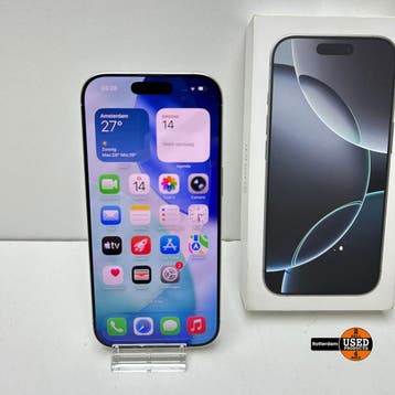 iPhone 16 Pro 128GB White Titanium, Telecommunicatie, Mobiele telefoons | Apple iPhone, Verzenden, Gebruikt