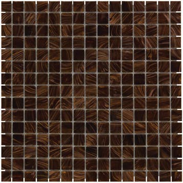 Wand & Vloer Mozaïek Tegels Factory Glas Bruin - Matje 32.., Nieuw, Ophalen of Verzenden, 20 tot 40 cm, 10 m² of meer