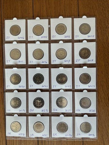Europa. 2 Euro 2004/2026 (20 coins) (Zonder minimumprijs)