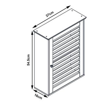 Badkamerkast Järfälla 54,5x37x16 cm bamboe naturel [en.casa], Verzenden, Nieuw