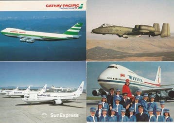 Luchtvaart - Vliegtuig - Ansichtkaart (100) - 1960-2015, Gelopen